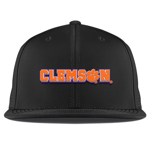 Clemson University "Clemson Block" Flat Elite XGen™ Black Black