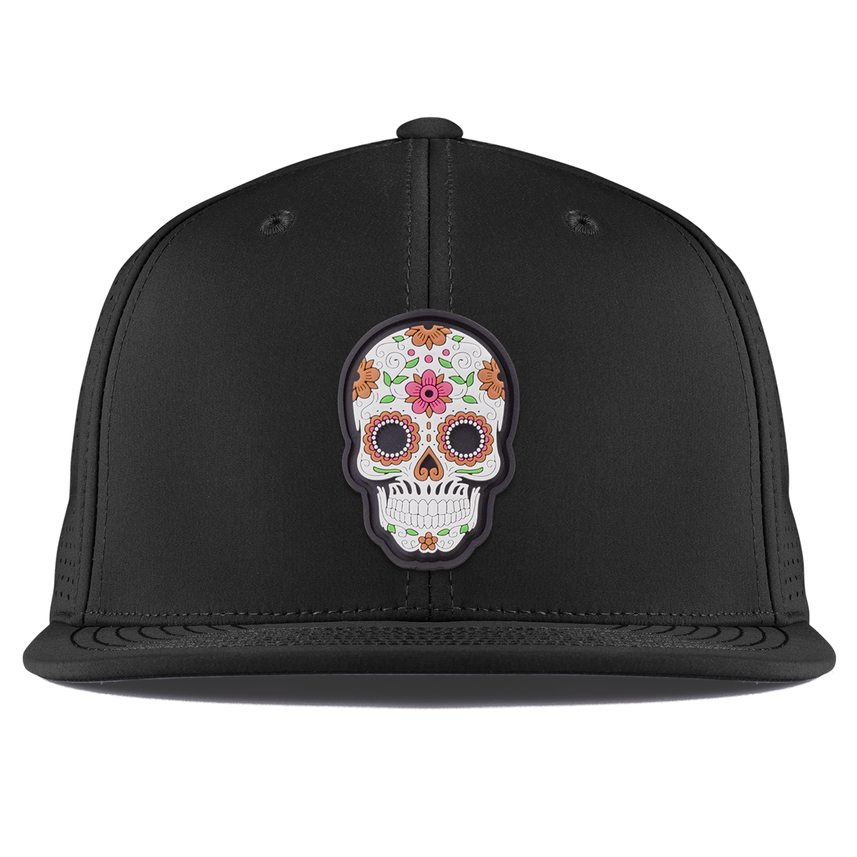 Flower Skull PVC Flat Elite XGen™ Black
