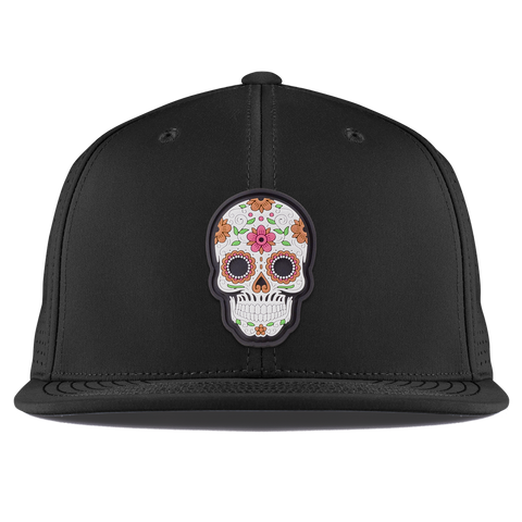 Flower Skull PVC Flat Elite XGen™ Black