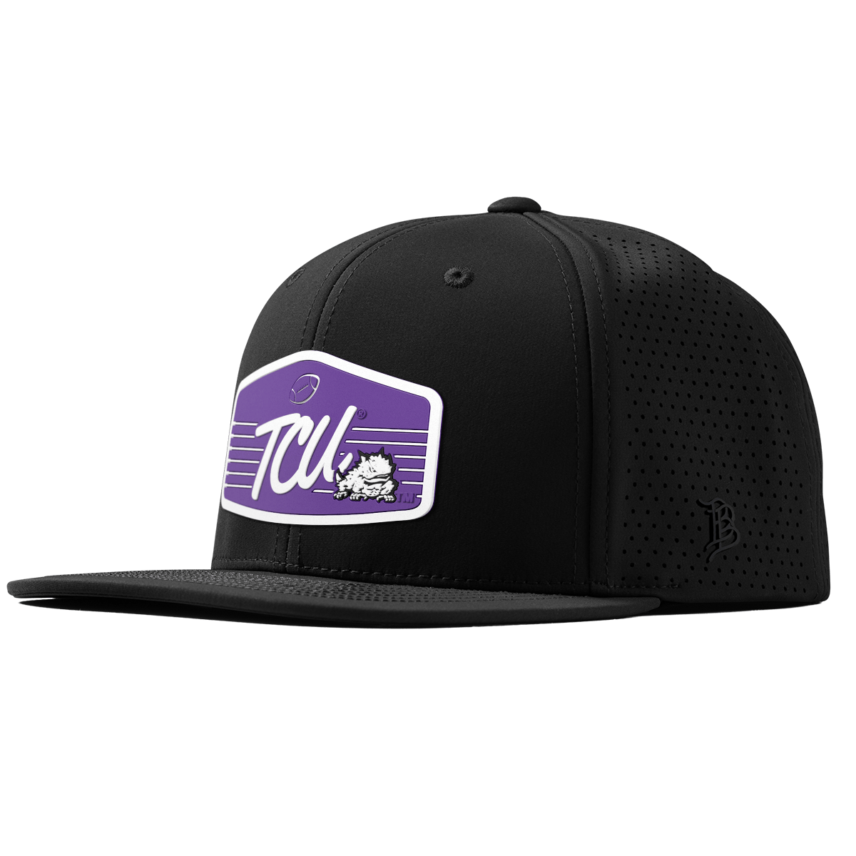 Texas Christian University "Horned Frogs Football" Flat Elite XGen™ Black
