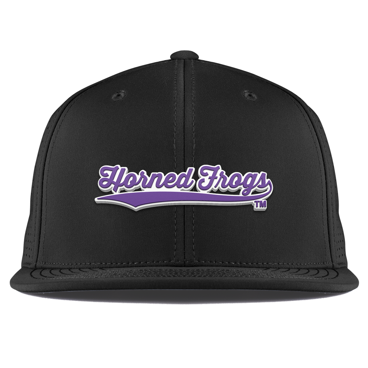 Texas Christian University "TCU Horned Frogs Scripts" Flat Elite XGen™ Black