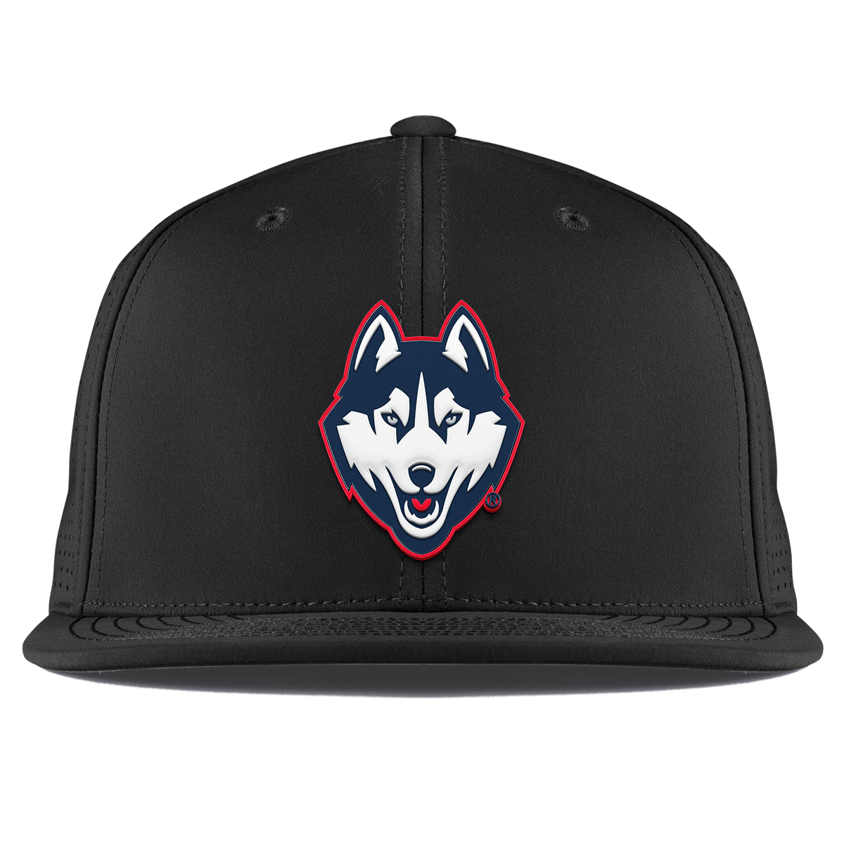 University of Connecticut "Huskies Mascot" Flat Elite XGen™ Black