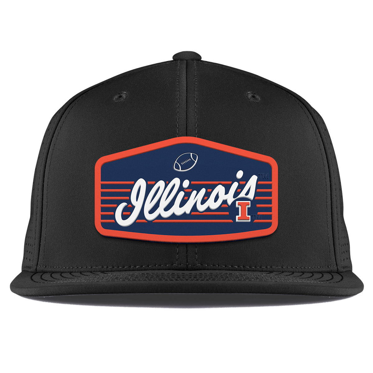 University of Illinois "Illini Football" Flat Elite XGen™ Black