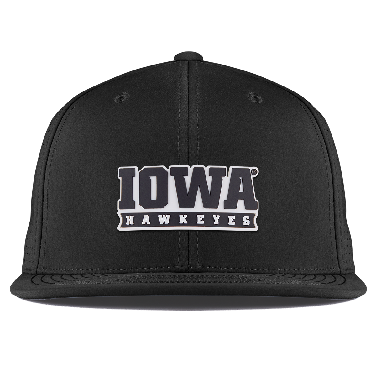 University of Iowa "Iowa Hawkeyes Block" Flat Elite XGen™ Black
