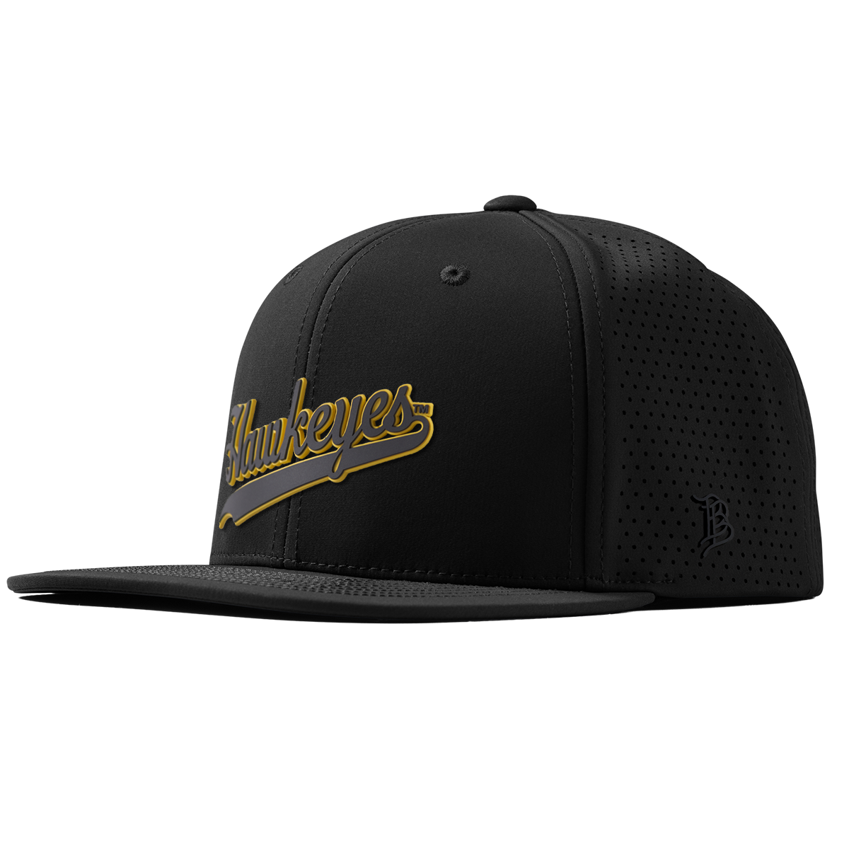University of Iowa "Iowa Hawkeyes Script" Flat Elite XGen™ Black