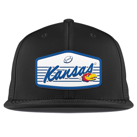 University of Kansas "Jayhawks Football" Flat Elite XGen™ Black