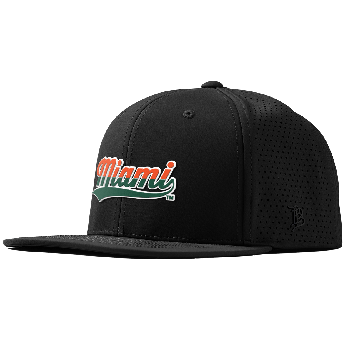 University of Miami "Miami Script" Flat Elite XGen™ Black