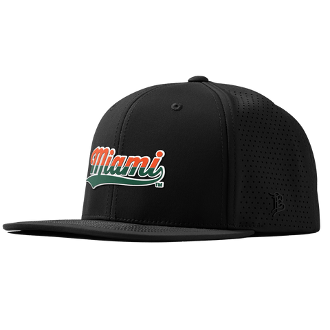 University of Miami "Miami Script" Flat Elite XGen™ Black