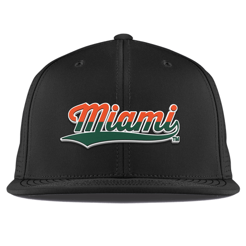 University of Miami "Miami Script" Flat Elite XGen™ Black