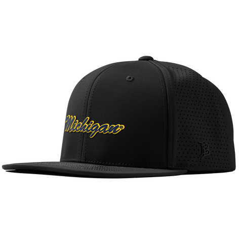 University of Michigan "Michigan Script" Flat Elite XGen™ Black