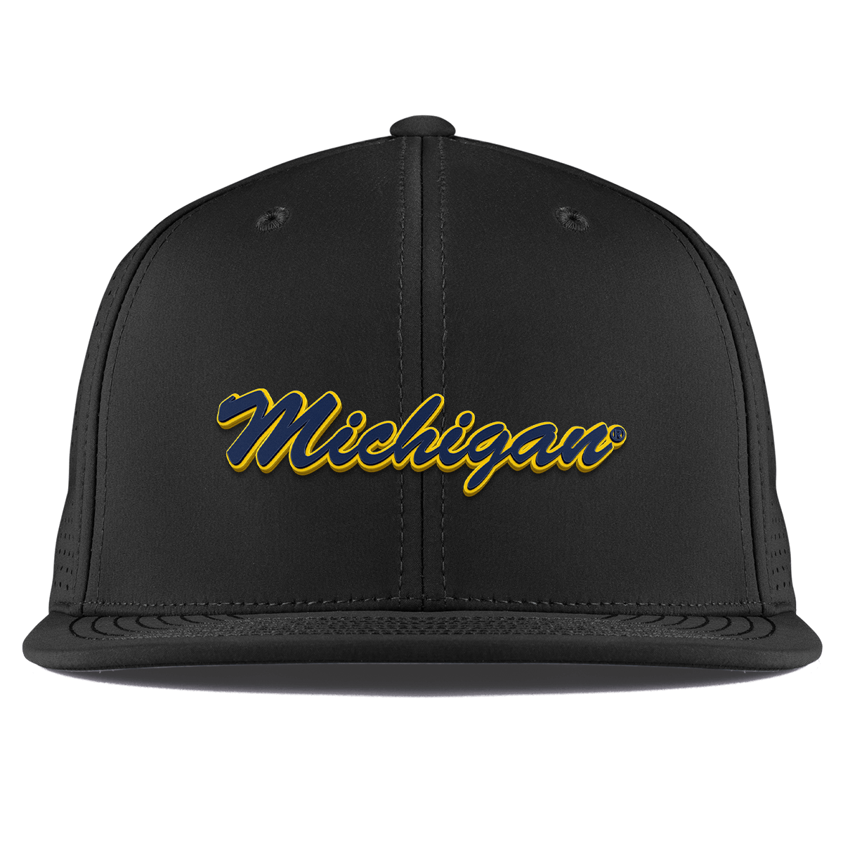 University of Michigan "Michigan Script" Flat Elite XGen™ Black