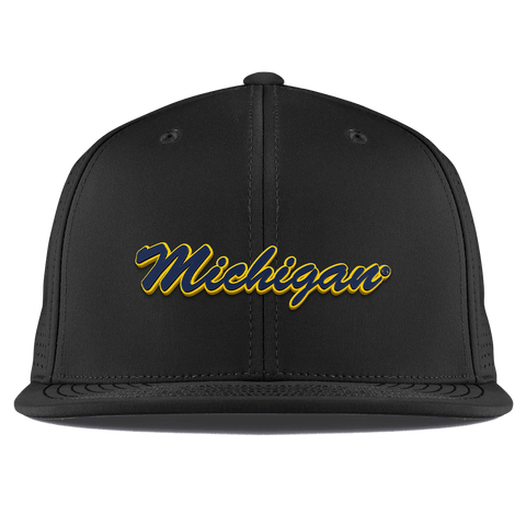 University of Michigan "Michigan Script" Flat Elite XGen™ Black