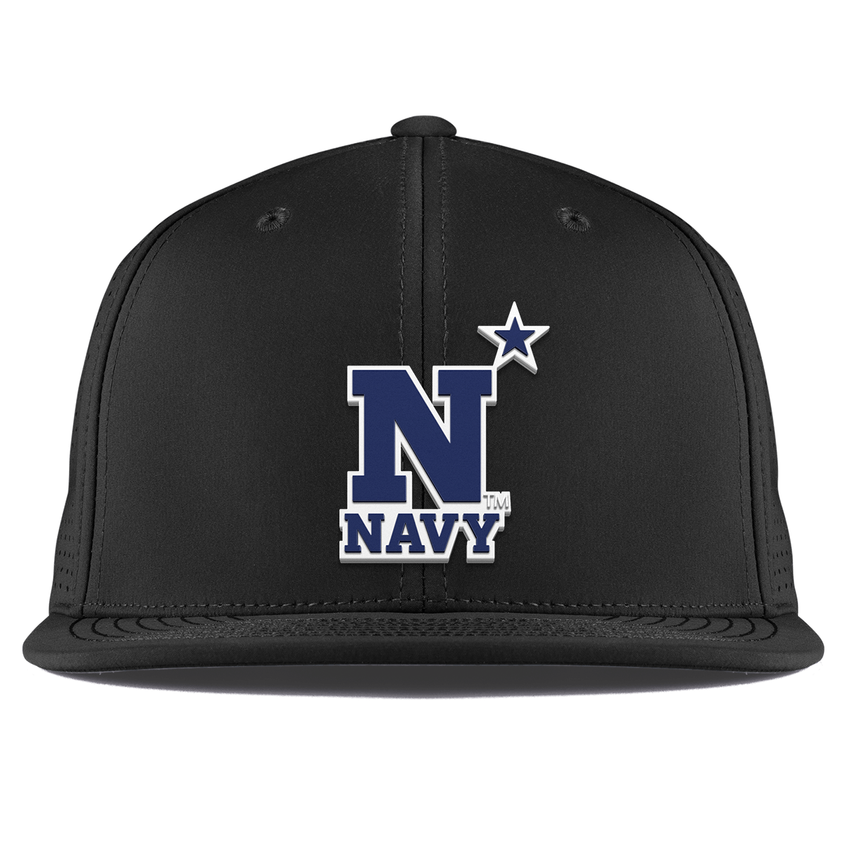 United States Naval Academy "Naval Academy Team Logo Navy" Flat Elite XGen™ Black