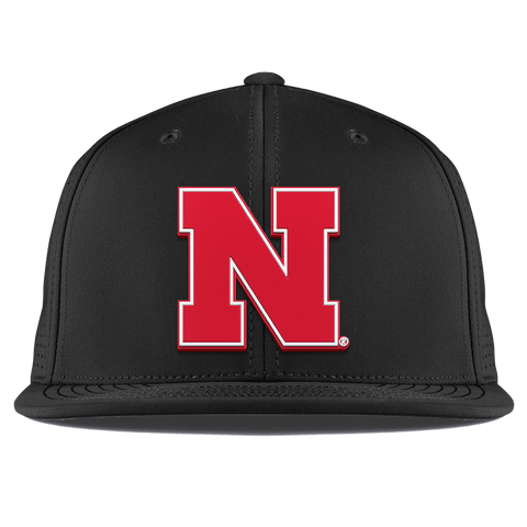 University of Nebraska "Nebraska Team Logo" Flat Elite XGen™ Black Black