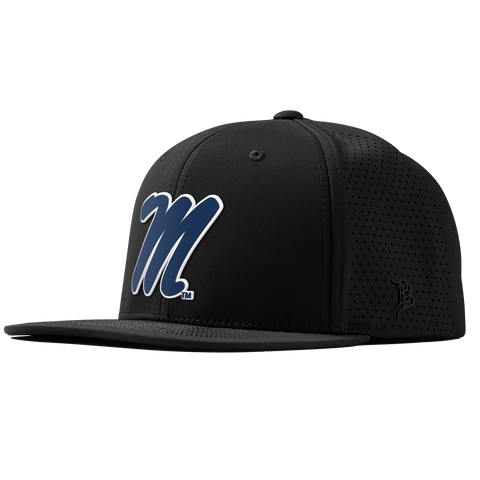 University of Mississippi "Ole Miss Block M Navy" Flat Elite XGen™ Black