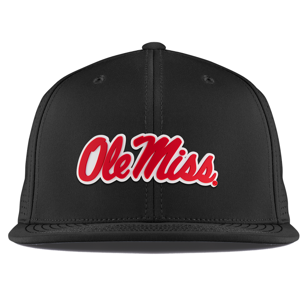 University of Mississippi "Ole Miss Crimson Script" Flat Elite XGen™ Black