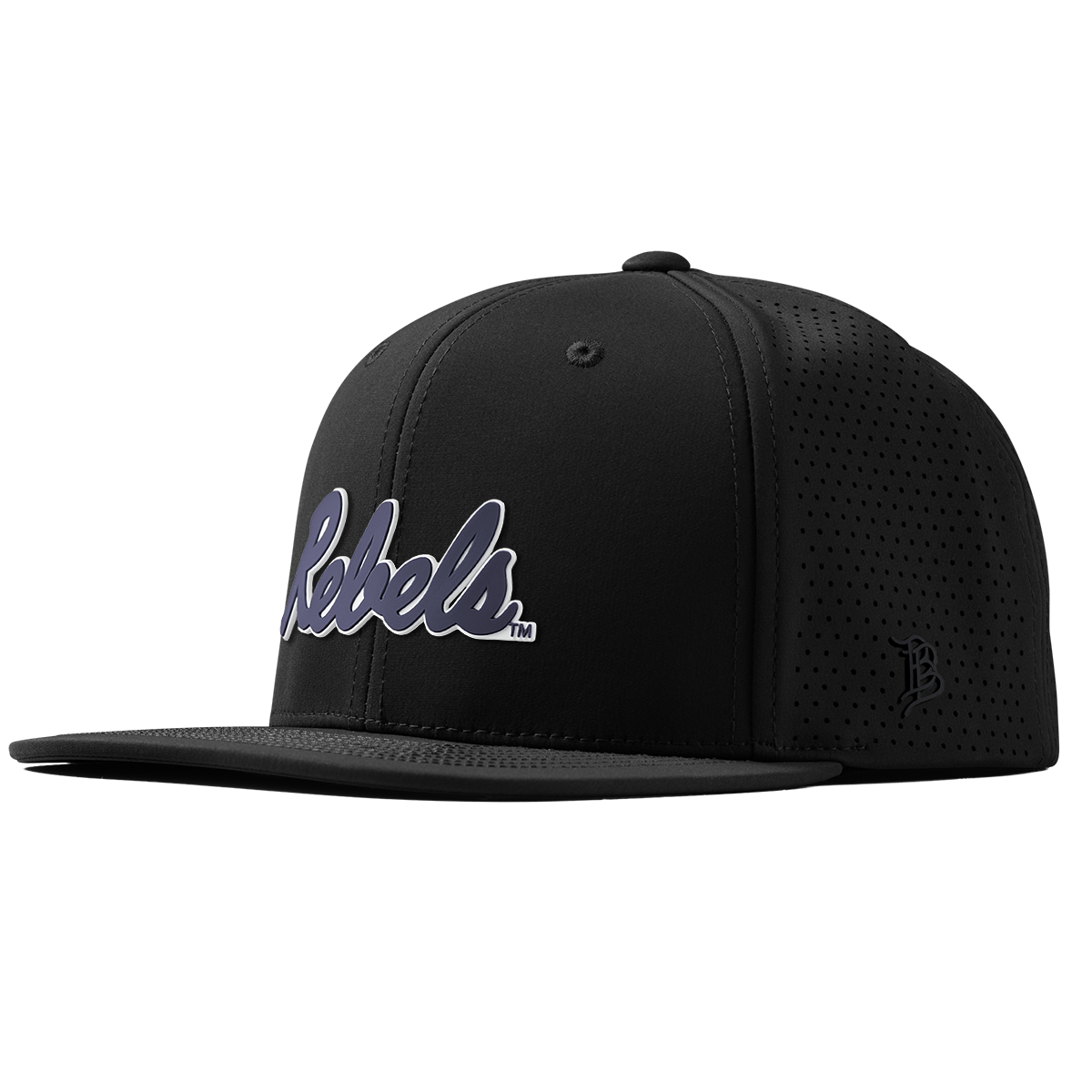 University of Mississippi "Ole Miss Navy Rebels" Flat Elite XGen™ Black