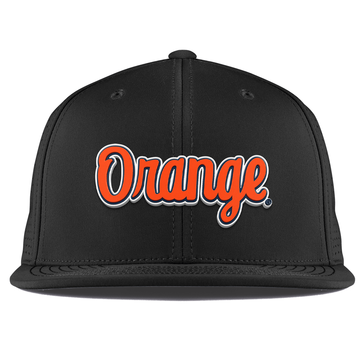 Syracuse University "Orange Throwback Script" Flat Elite XGen™ Black 