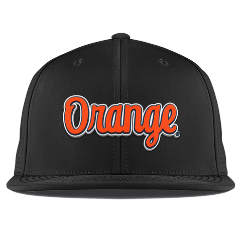 Syracuse University "Orange Throwback Script" Flat Elite XGen™ Black 