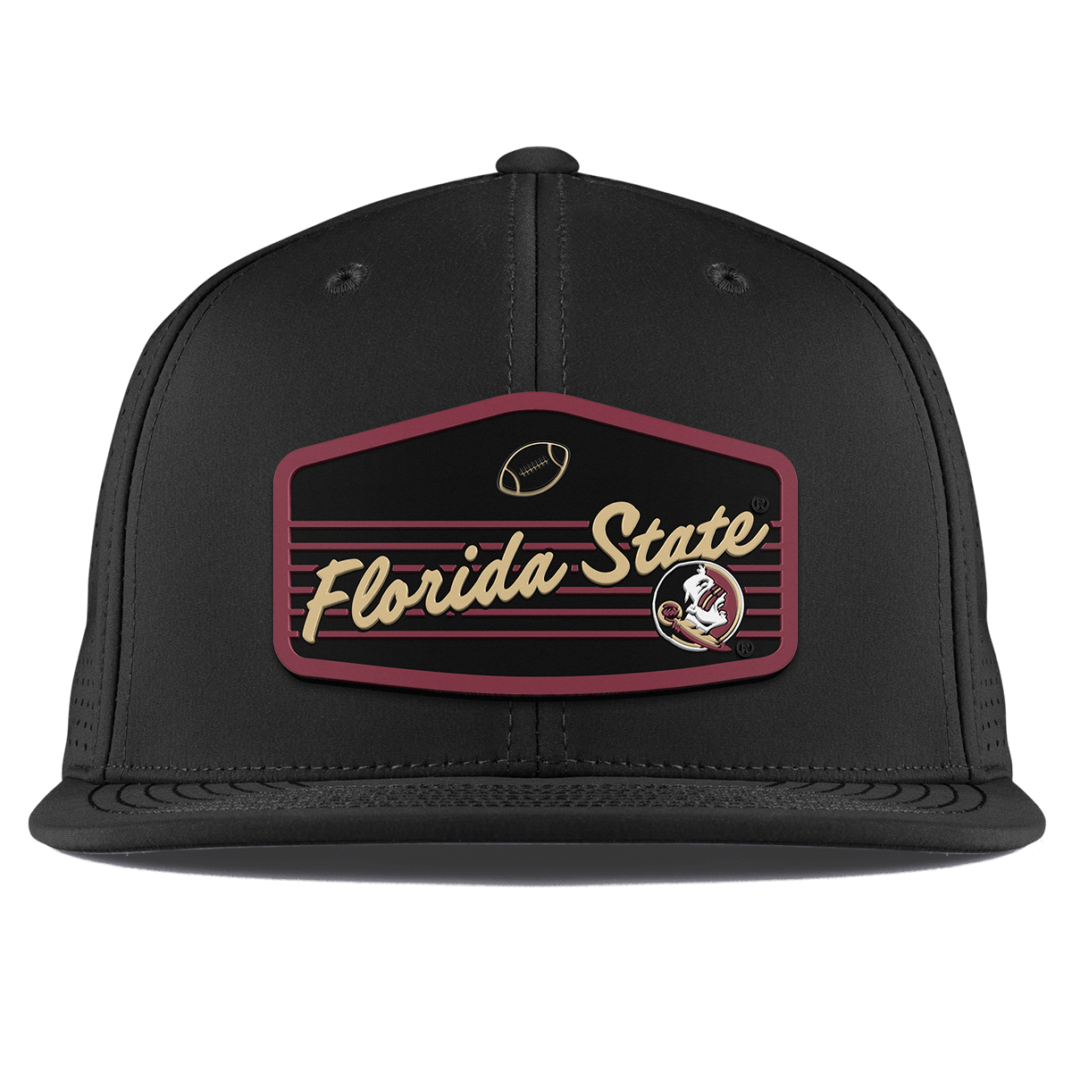 Florida State University "Seminole Football" Flat Elite XGen™ Black