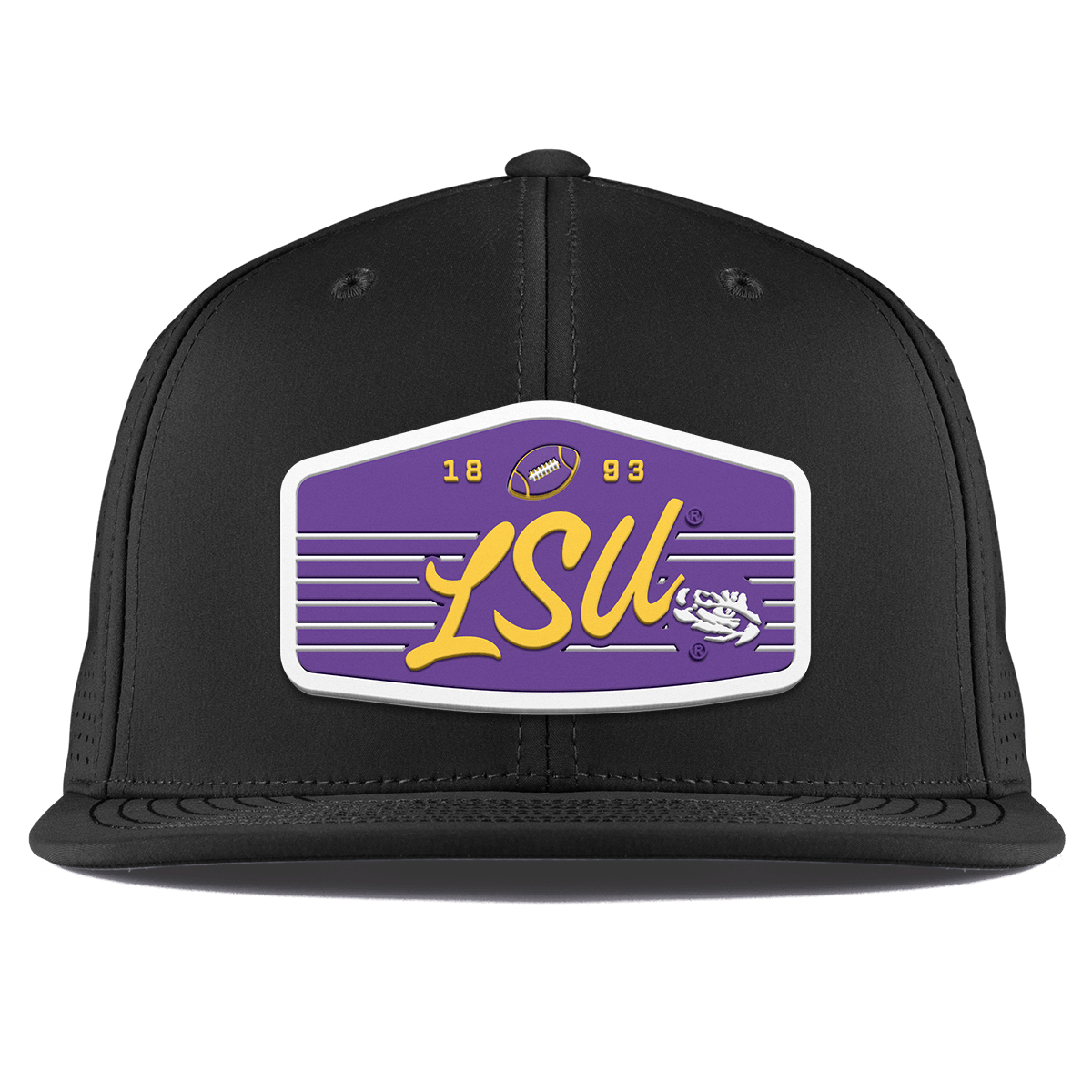 Louisiana State University "Tigers Football" Flat Elite XGen™ Black