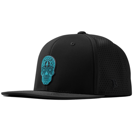 Turquoise Skull PVC Flat Elite XGen™ Black
