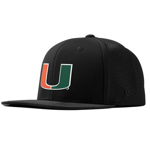 University of Miami "Miami Team Logo" Flat Elite XGen™ Black