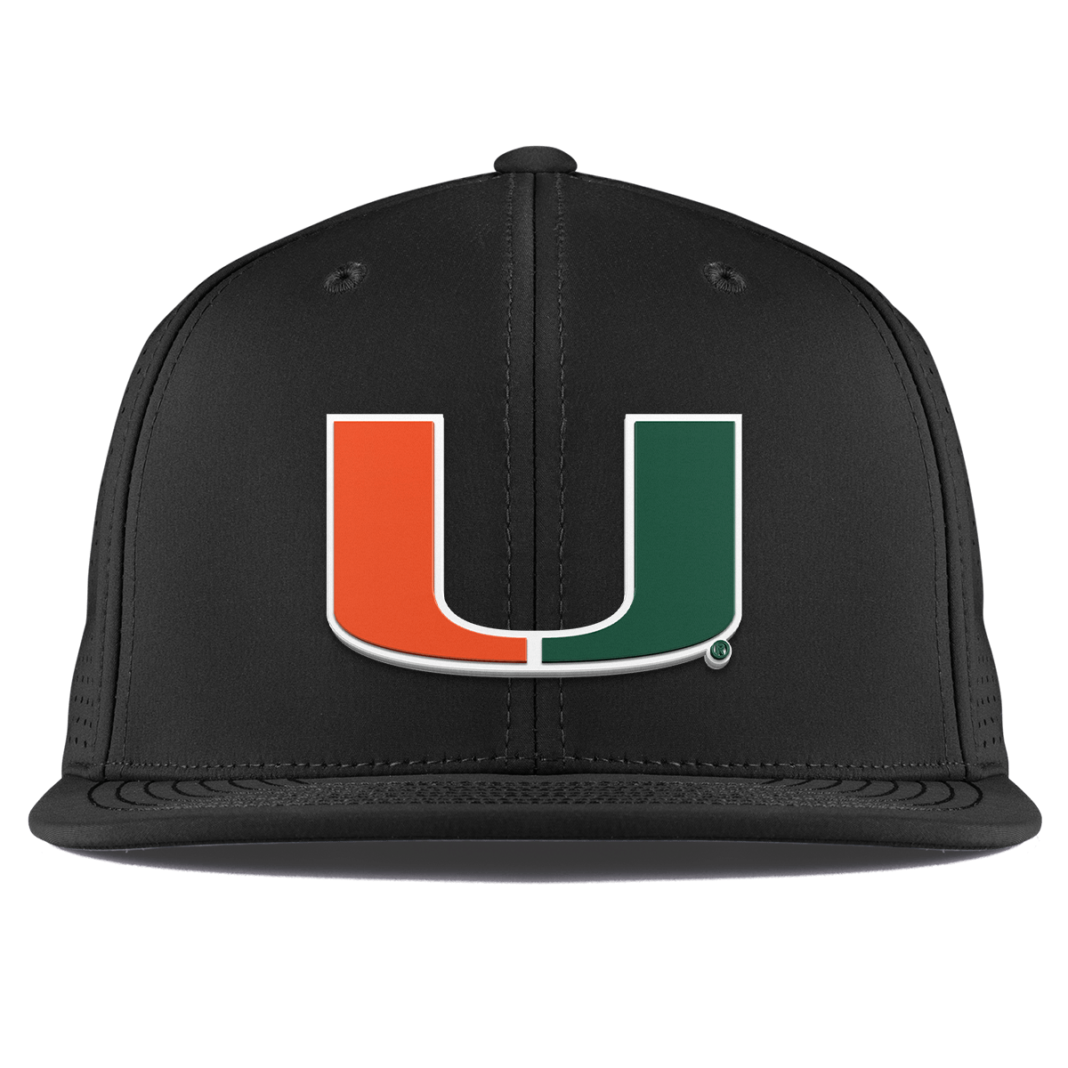 University of Miami "Miami Team Logo" Flat Elite XGen™ Black
