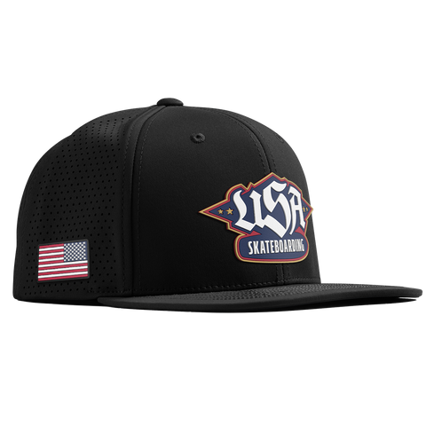 USA Skateboarding Team Logo Flat Elite XGen™ | hover: Black 