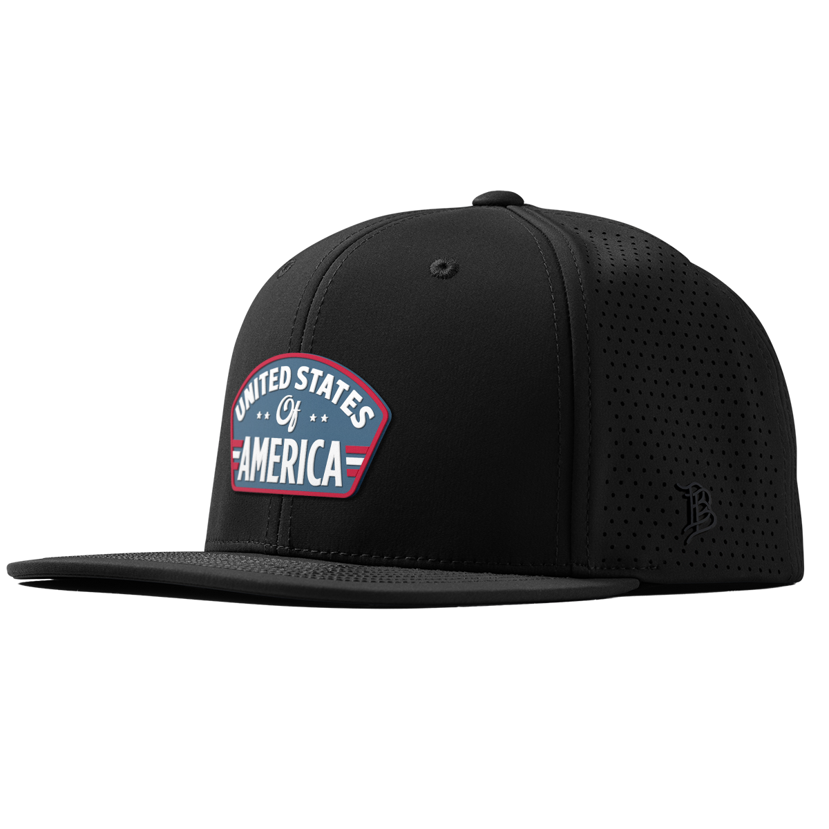 United States of America Badge Flat Elite XGen™ Black