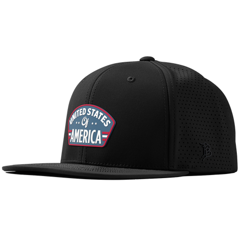 United States of America Badge Flat Elite XGen™ Black