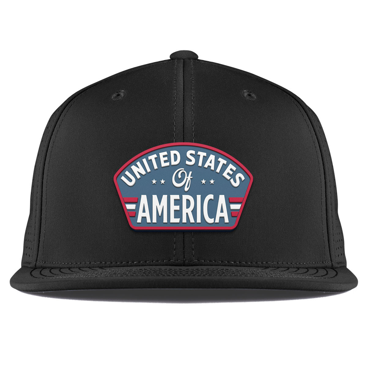 United States of America Badge Flat Elite XGen™ Black
