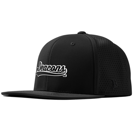 Wake Forest University "Vintage Deacons Script" Flat Elite XGen™ Black