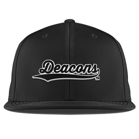 Wake Forest University "Vintage Deacons Script" Flat Elite XGen™ Black