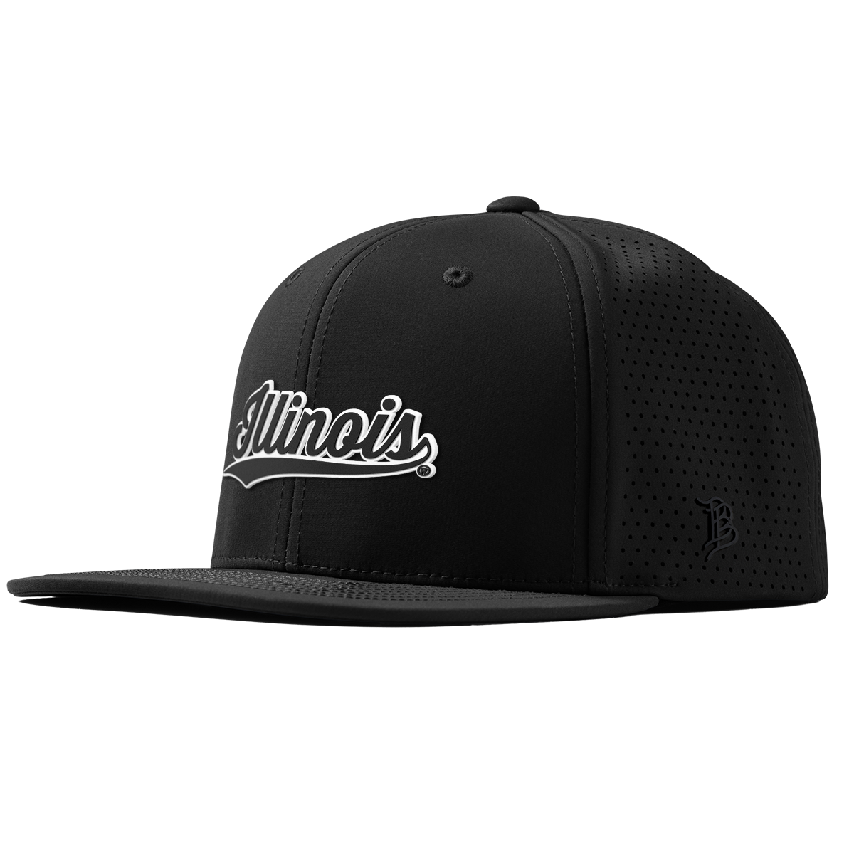 University of Illinois "Vintage Illinois Script" Flat Elite XGen™ Black
