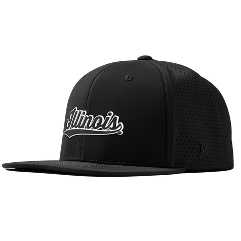 University of Illinois "Vintage Illinois Script" Flat Elite XGen™ Black
