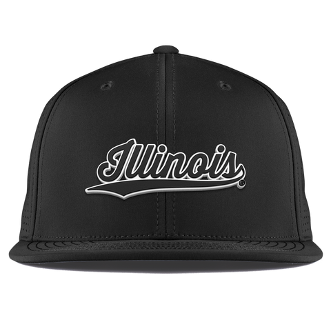 University of Illinois "Vintage Illinois Script" Flat Elite XGen™ Black