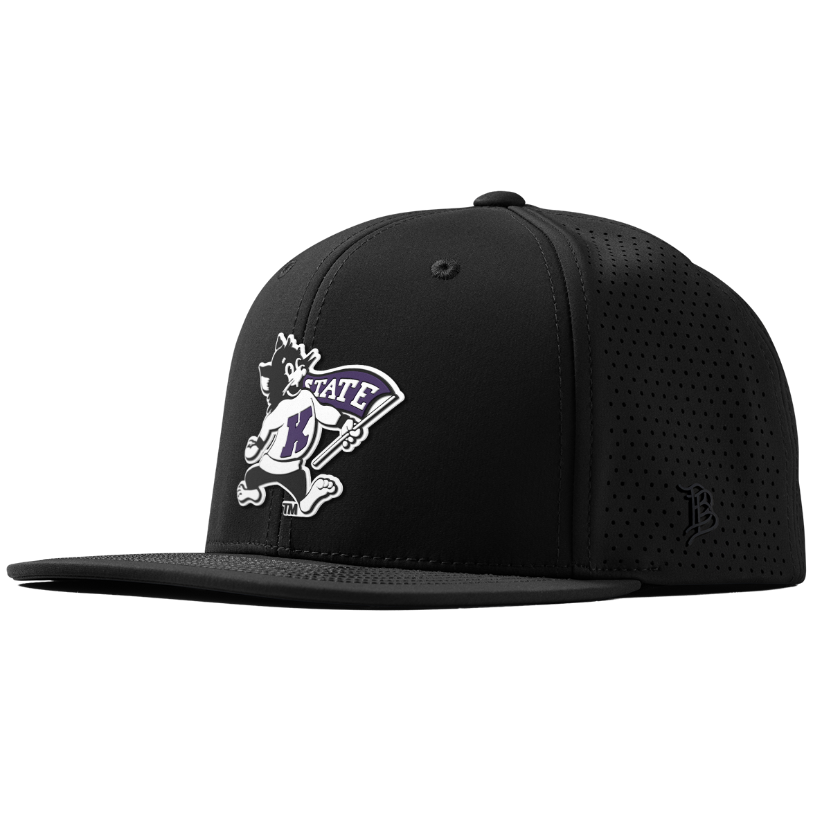 Kansas State University "Vintage Kansas State Wildcat" Flat Elite XGen™ Black