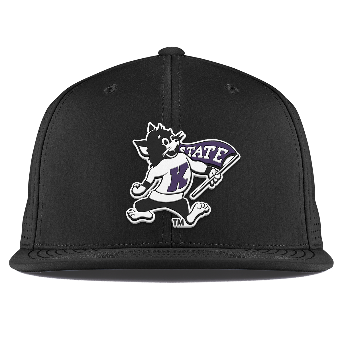 Kansas State University "Vintage Kansas State Wildcat" Flat Elite XGen™ Black
