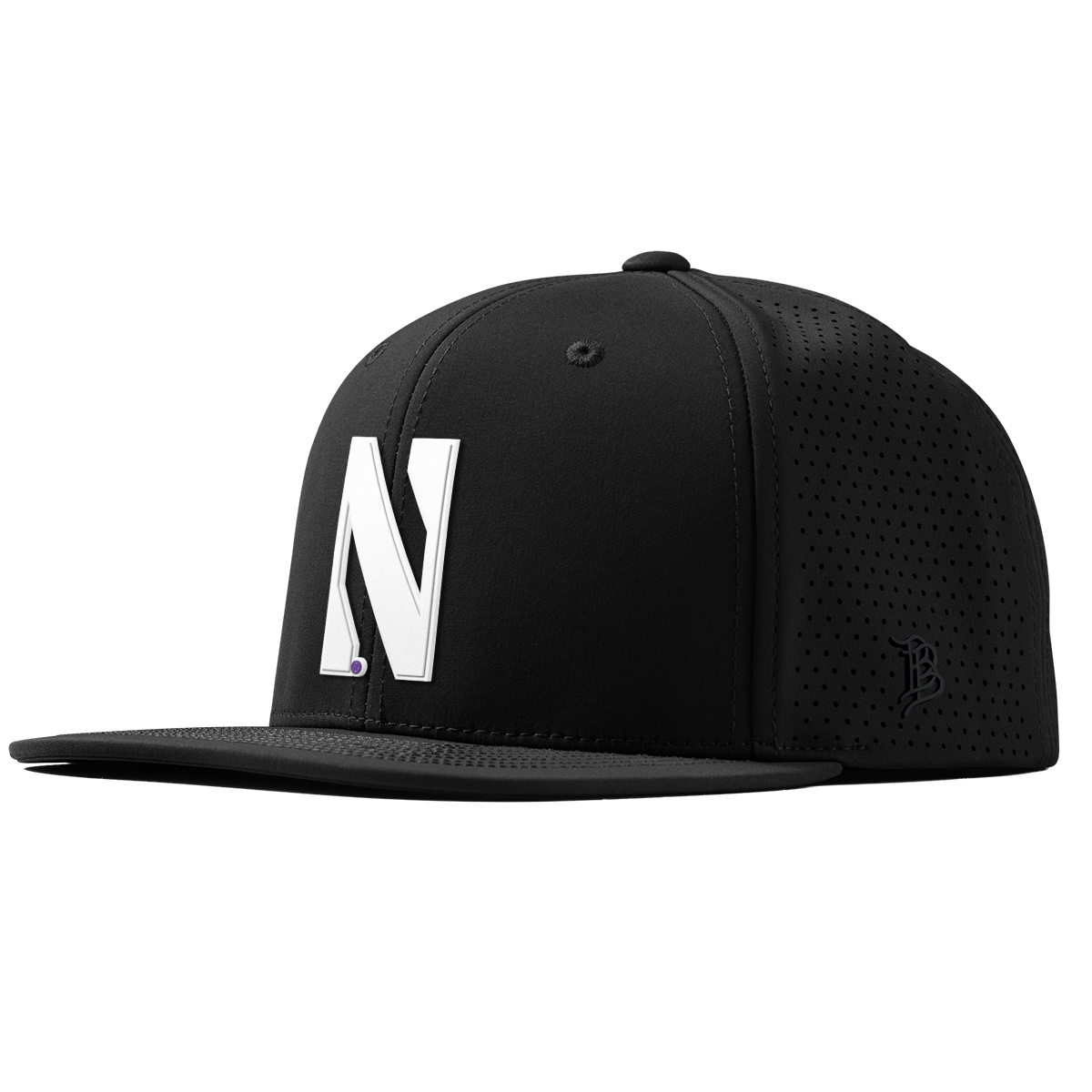 Northwestern University "Vintage Northwestern Block" Flat Elite XGen™ Black