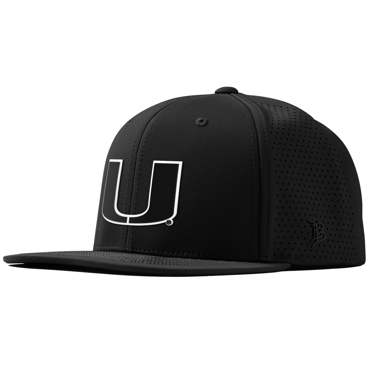 University of Miami "Vintage Miami Team Logo" Flat Elite XGen™ Black