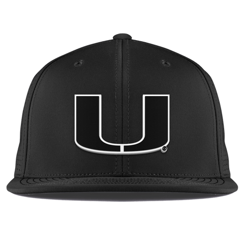 University of Miami "Vintage Miami Team Logo" Flat Elite XGen™ Black