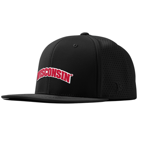 University of Wisconsin "Wisconsin Block" Flat Elite XGen™ Black
