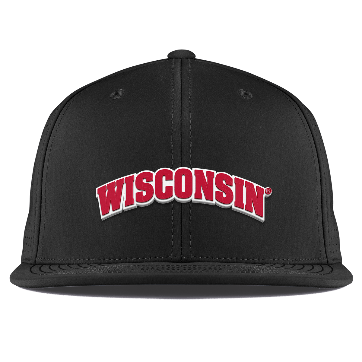 University of Wisconsin "Wisconsin Block" Flat Elite XGen™ Black