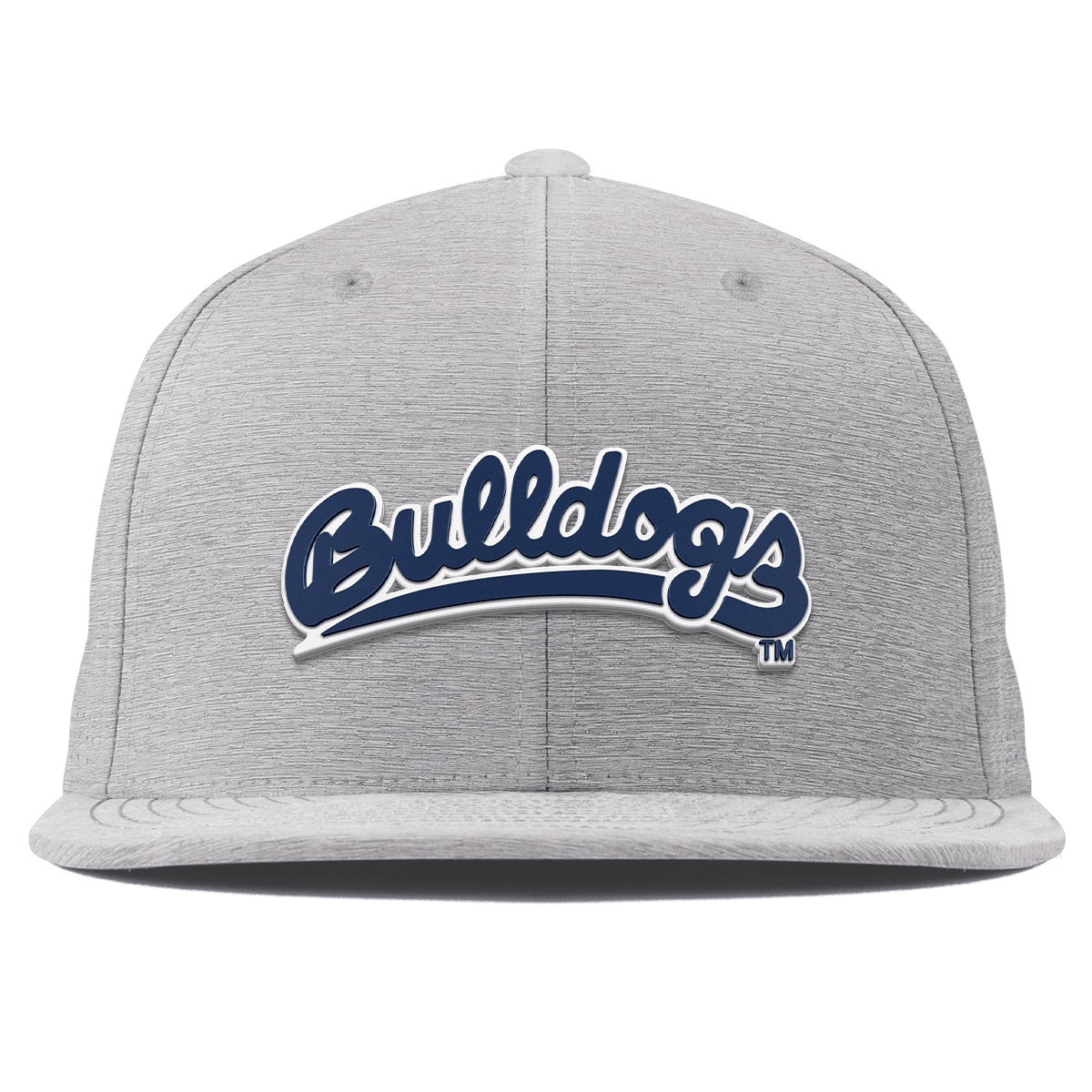 Fresno State University "Bulldogs Script Navy" Flat Elite XGen™ Heather Gray