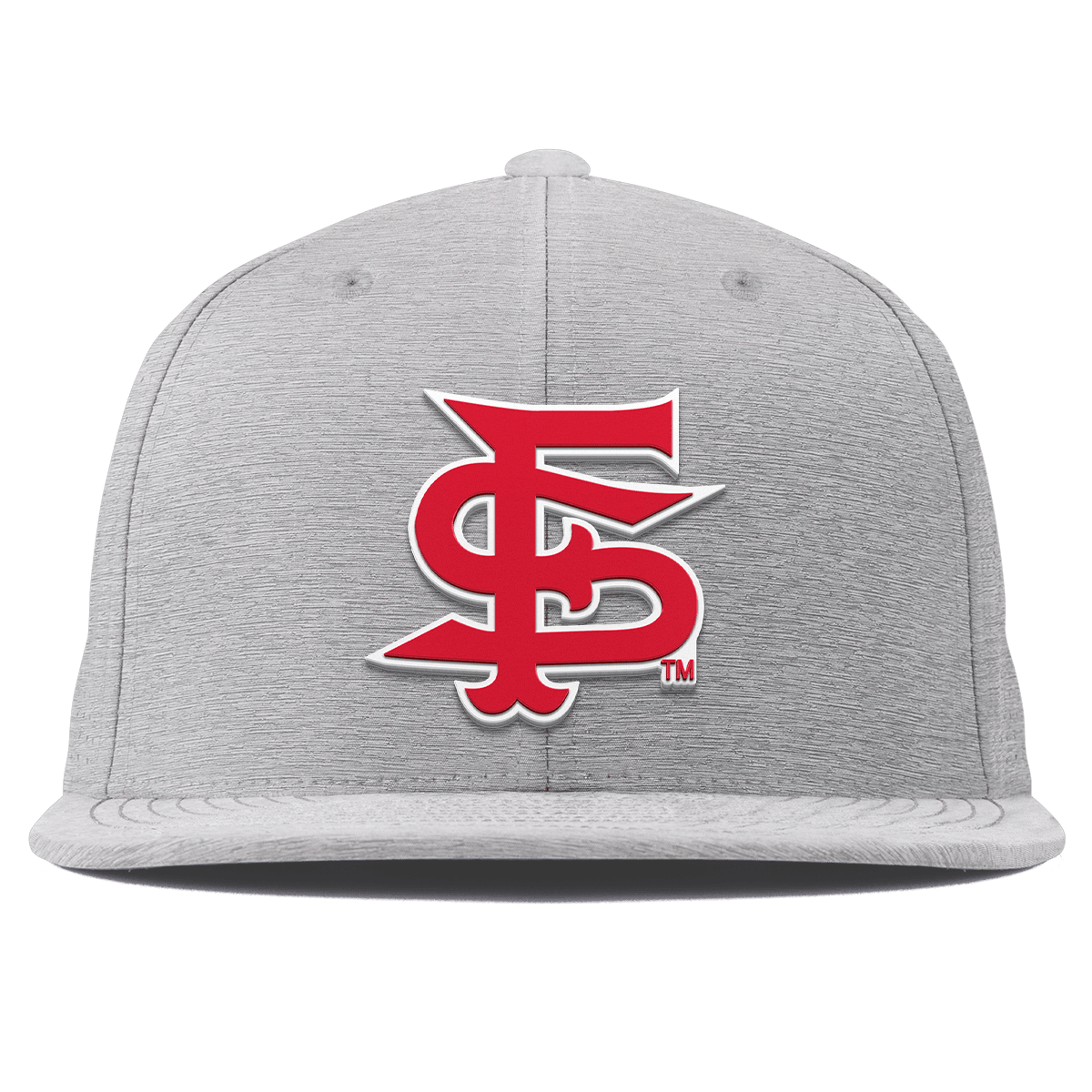 Fresno State University "Fresno State Stacked" Flat Elite XGen™ Heather Gray