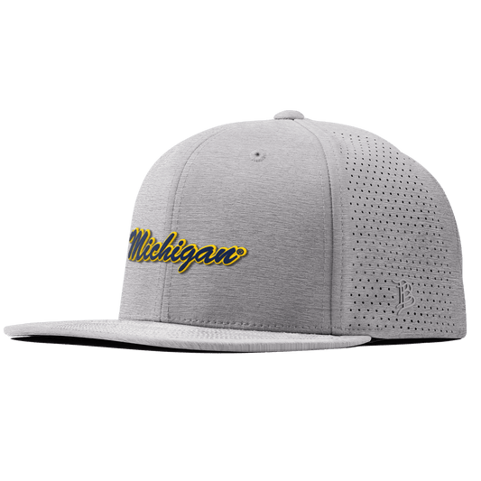 University of Michigan "Michigan Script" Flat Elite XGen™ Heather Gray