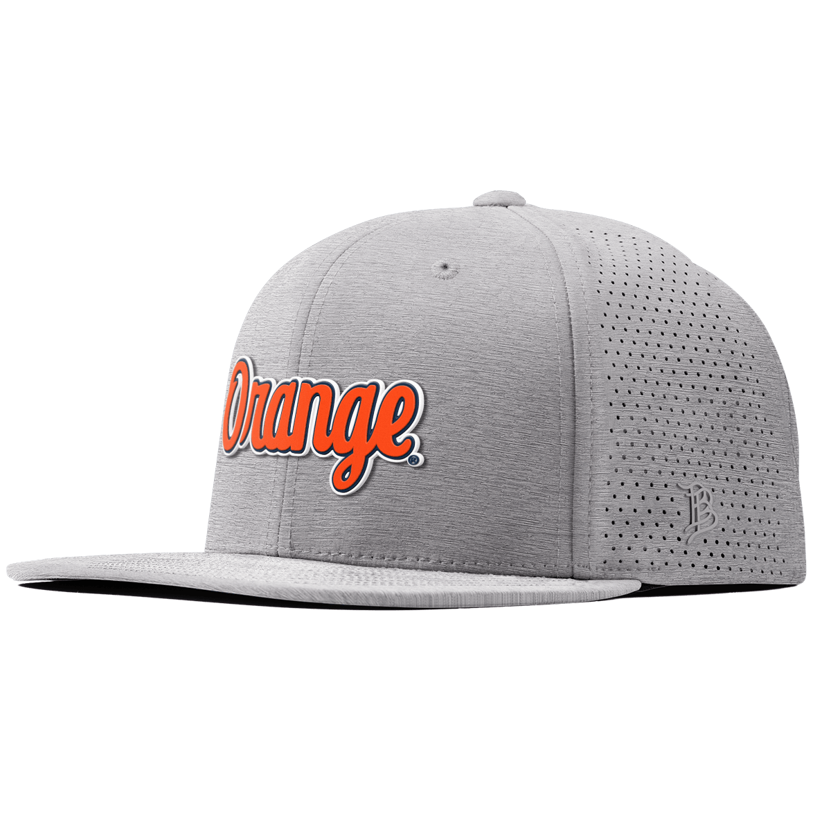 Syracuse University "Orange Throwback Script" Flat Elite XGen™ Heather Gray