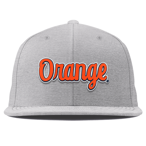 Syracuse University "Orange Throwback Script" Flat Elite XGen™ Heather Gray
