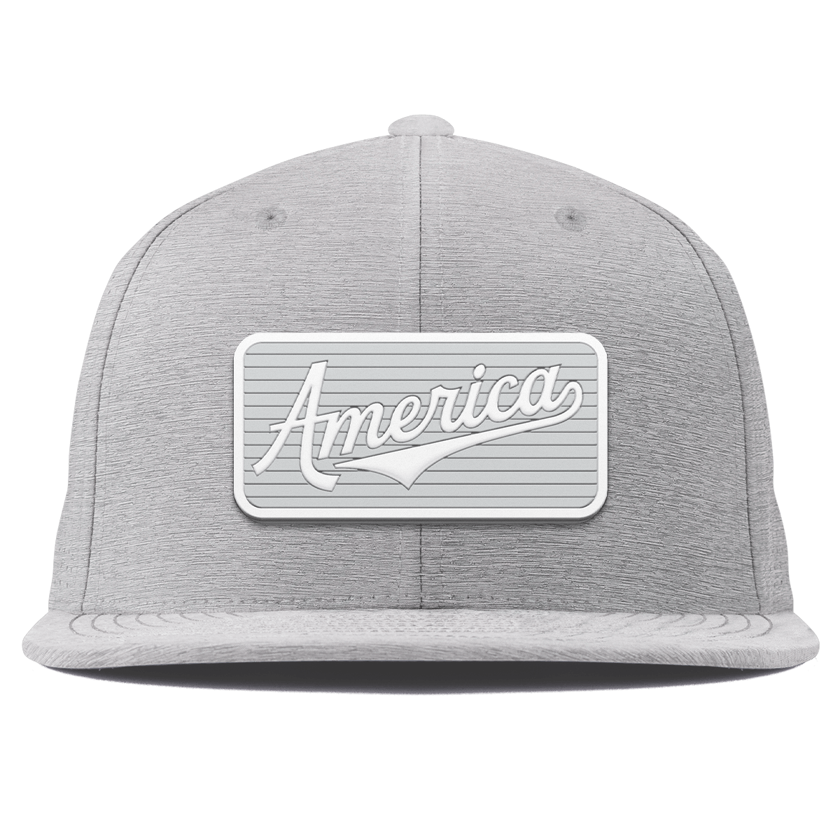 Pearl America Badge Flat Elite XGen™ Hat Heather Gray